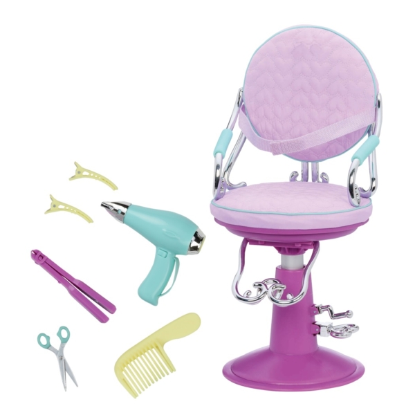 Крісло для салону фіолетове