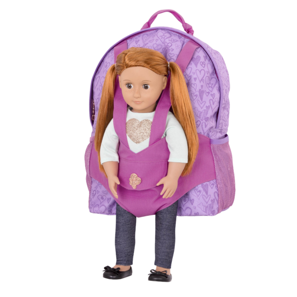 Purple backpack